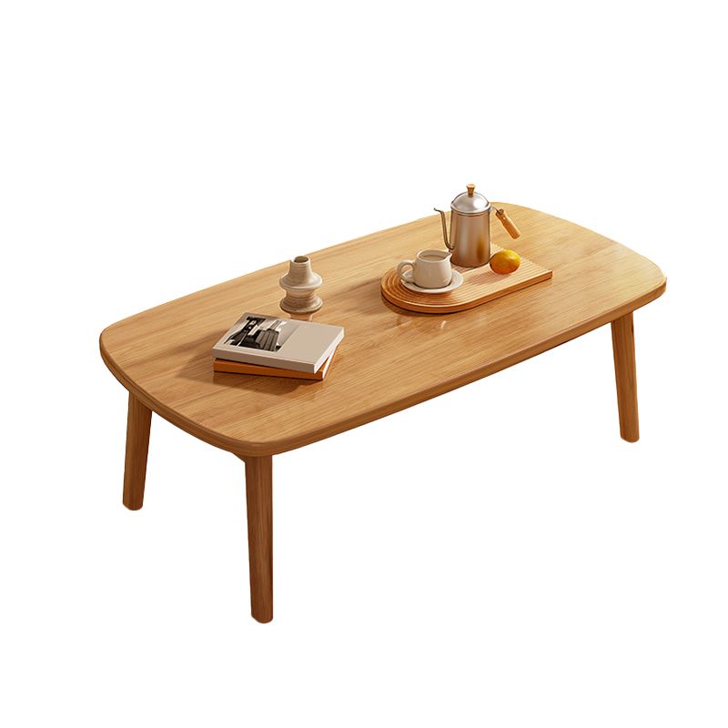 21" Wide Contemporary Coffee Table 4 Legs Single Coffee Cocktail Table