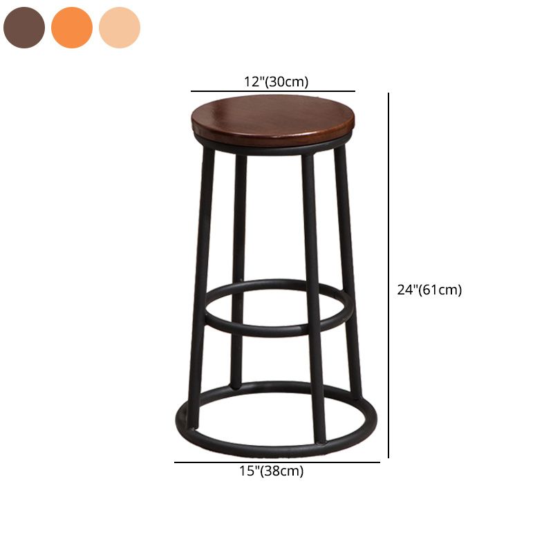 Modern Style Iron Bar Stool With Footrest Game Hall Bar Stool 30-inches