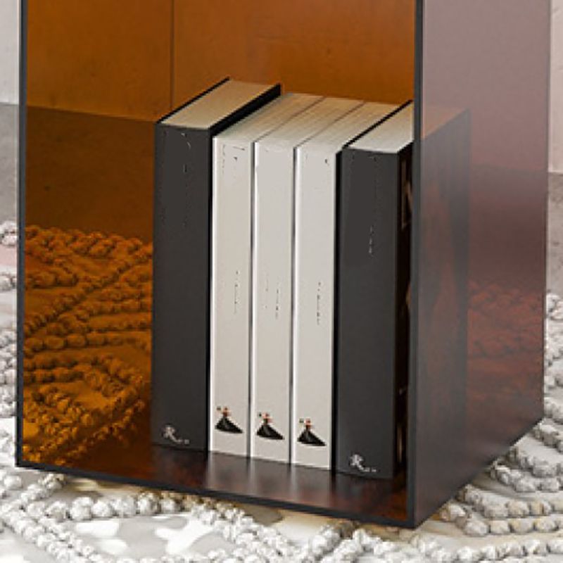 Modern Style Closed Back Bookshelf Acrylic Bookcase for Study Room