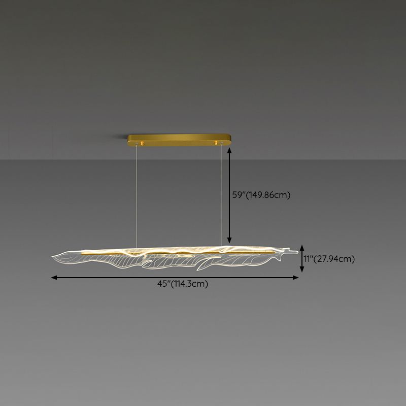 Nordic LED Island Lighting Fixture Creative Acrylic Pendant Light for Dining Room