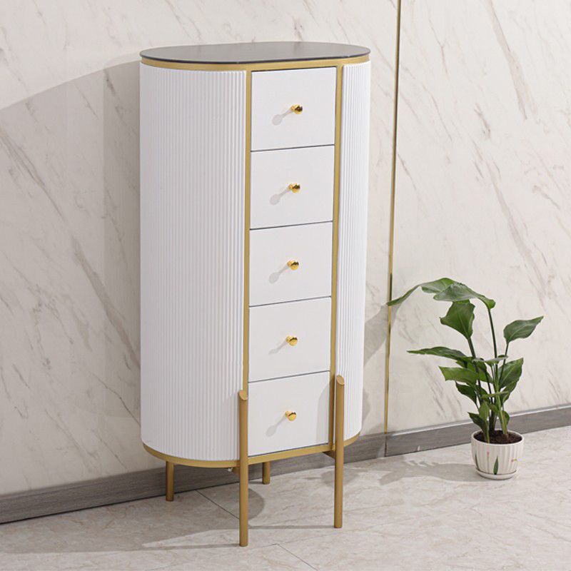 Modern Style Stone Buffet Sideboard 23.6"L Dining Room Buffet Server with Drawer