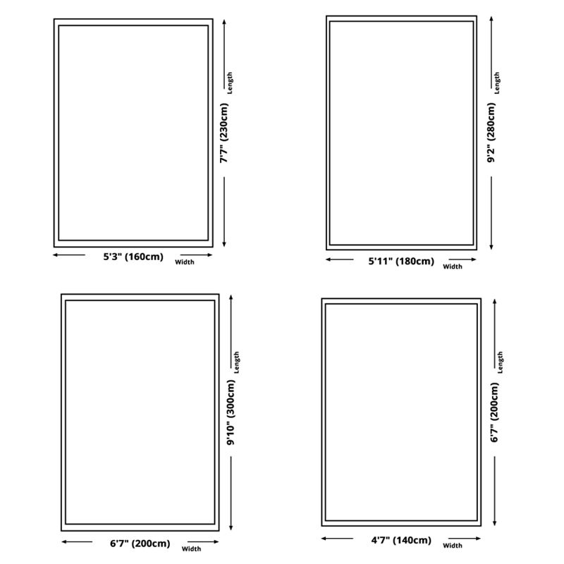 Minimalistischer Innenteppich Geometriemuster Polyester Färbung Widerender Fläche Teppich für Wohnzimmer