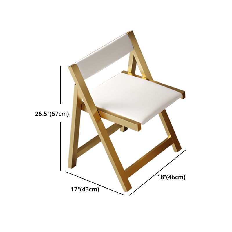 Glam Round Dinette Set 1/2/3/7 Pieces Gold Foldable Dining Table Set