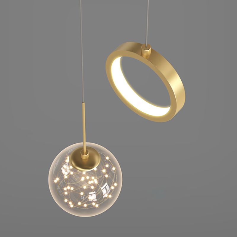 Kugelförmige Formmetallhängelampen modern