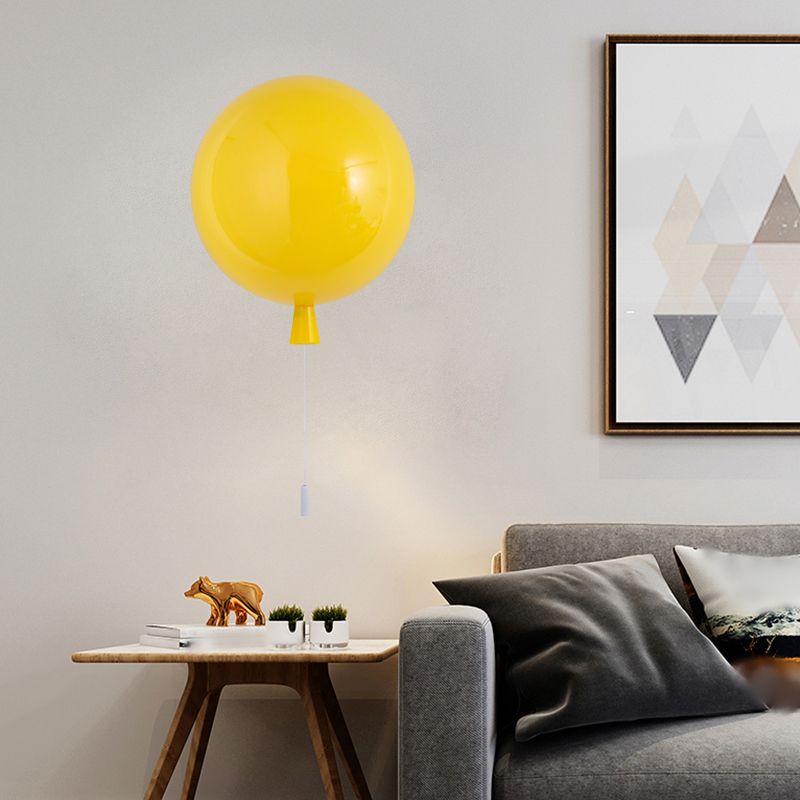Creative Balloon Wall Light Modern Style Colorful Wall Light Fixture for Bedroom