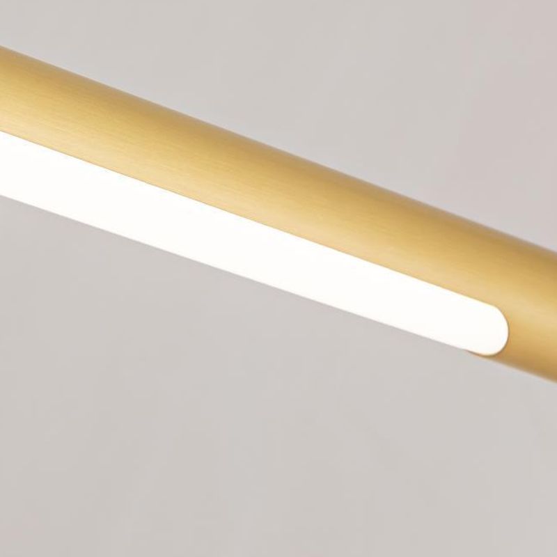 Metal Linear Shape Wall Mount Lighting Modern 1 Light Mirror Wall Mounted Light Fixture