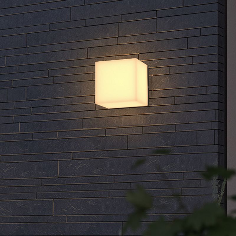 Square Wall Sconce Contemporary Outdoor Sconce Light Fixture