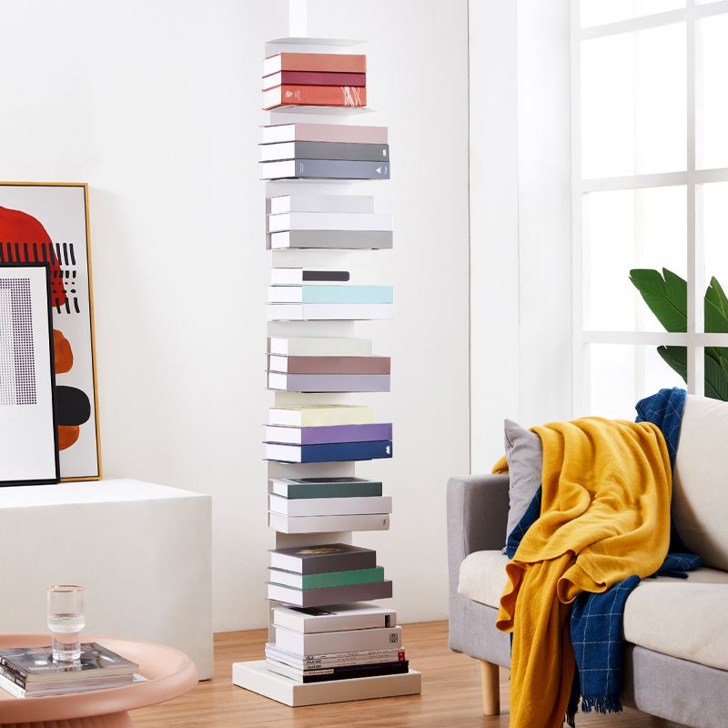 13.78"W  Bookshelf Contemporary Style Invisible Bookcase for Office Home