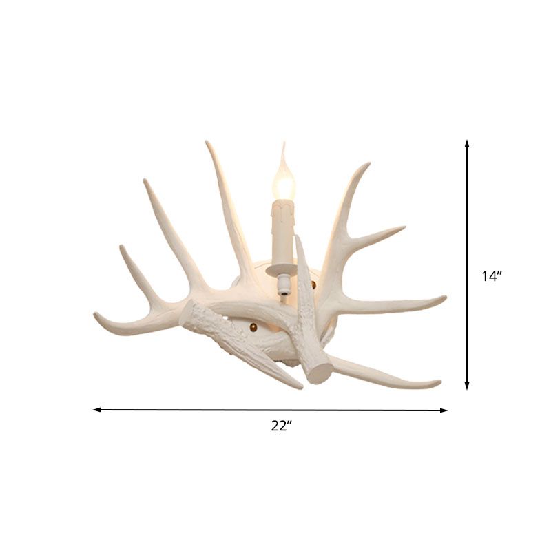 Éclairage d'éclairage à applique blanche en résine ouverte