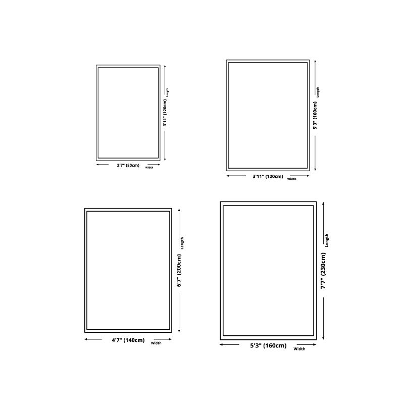 Brown Modern Rug Polyester Pure Color Rug Non-Slip Backing Rug for Living Room