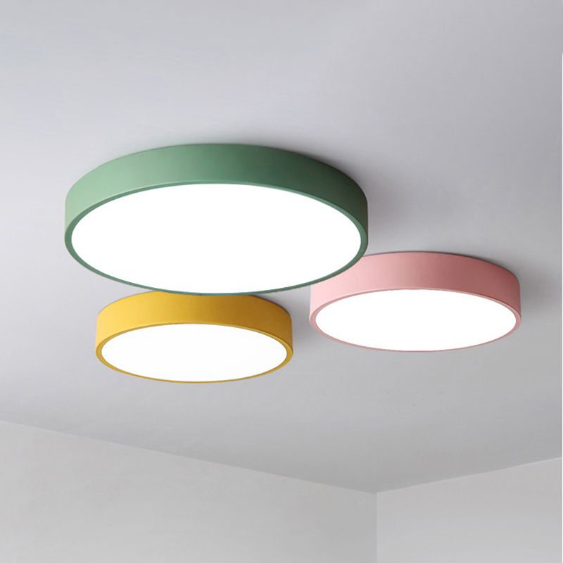 Modern Minimalist Style Flush Mount Ceiling Light Fixtures Acrylic 1 Light Flush Ceiling Light for Living Room
