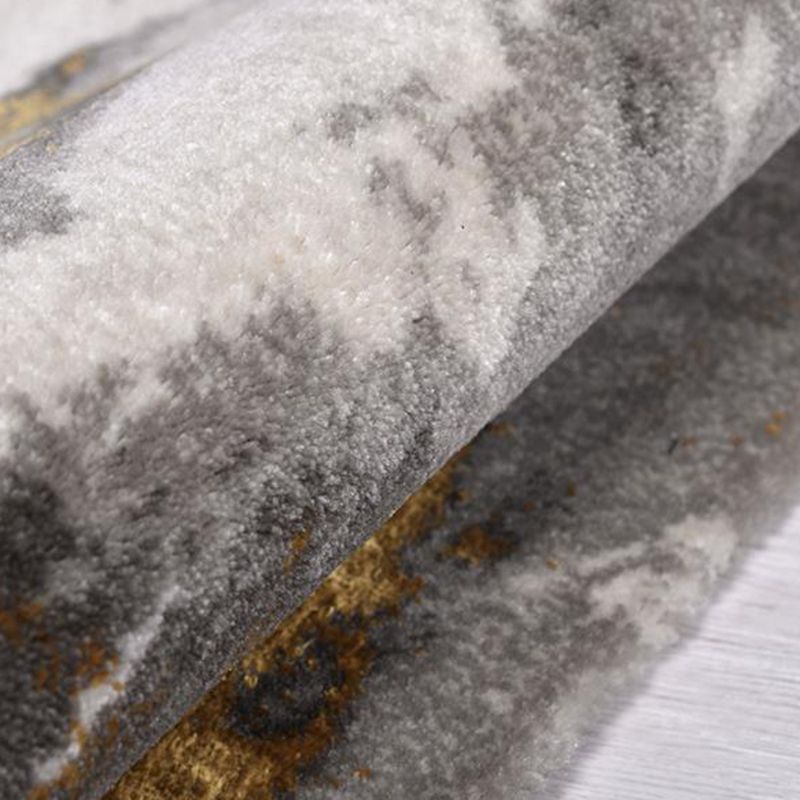 Gray Gold Industrial Carpet Polyester Graphic Carpet Washable Carpet for Living Room