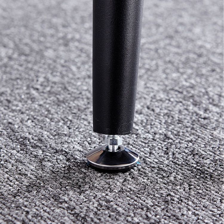Industrial Sintered Stone Esstisch 4 Beine Metallic Basis Rechtecktisch für Zuhause