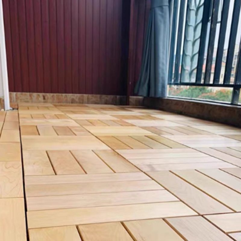12" X 12" Square Wood Flooring Click-Locking Pine Wood Flooring Tiles