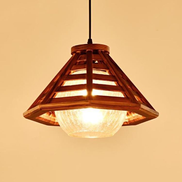 Assayage d'éclairage suspendu en bois moderne pour le café Room