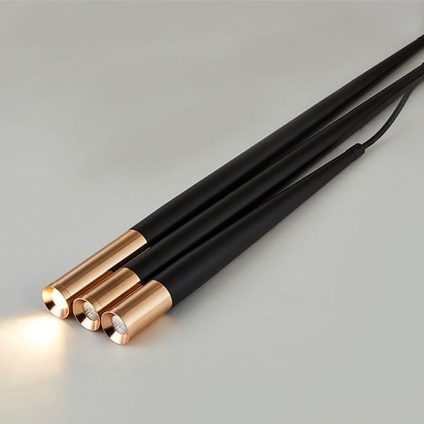 Stile di minimalismo contemporaneo LED LIGHT LIGHT ALTIMI LIGHTRO 24,8 "Lampada sospensione in alluminio affusolato per barra da cucina