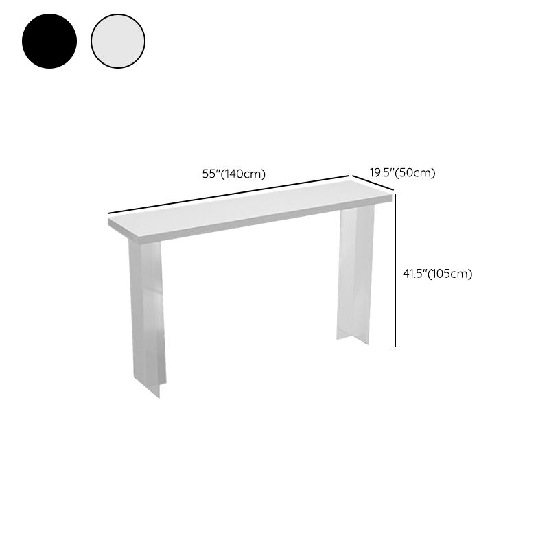 Contemporary Style 1/3/4 Pieces Stone Rectangular Bar Table Set for Indoor