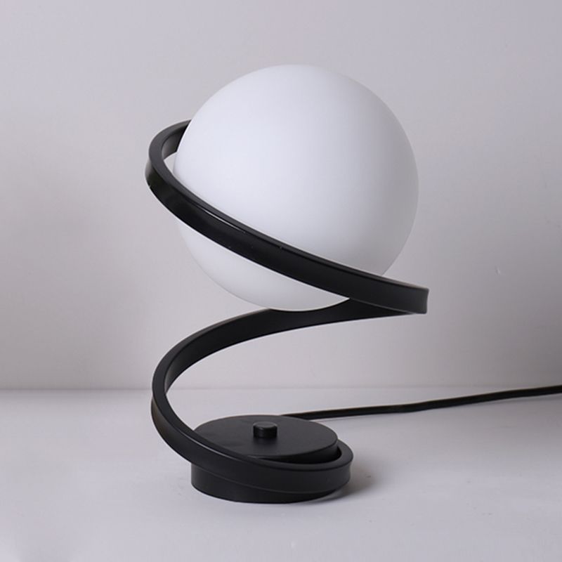 Lampade da tavolo moderne per camera da letto con paralume in vetro per soggiorno camera da letto