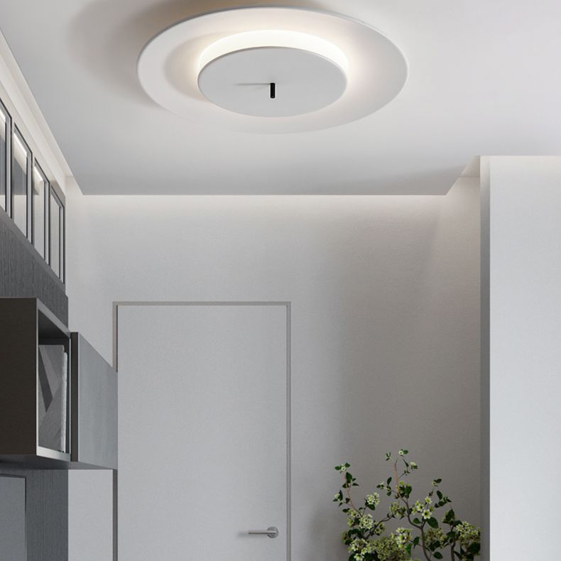 Double Rings Ceiling Flush Mount Lights Modern Acrylic 1 Light Ceiling Lamp