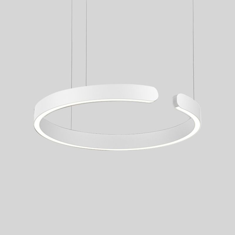 Éclairage de suspension ronde Amélioration de lad hanging LED postmoderne pour salle à manger