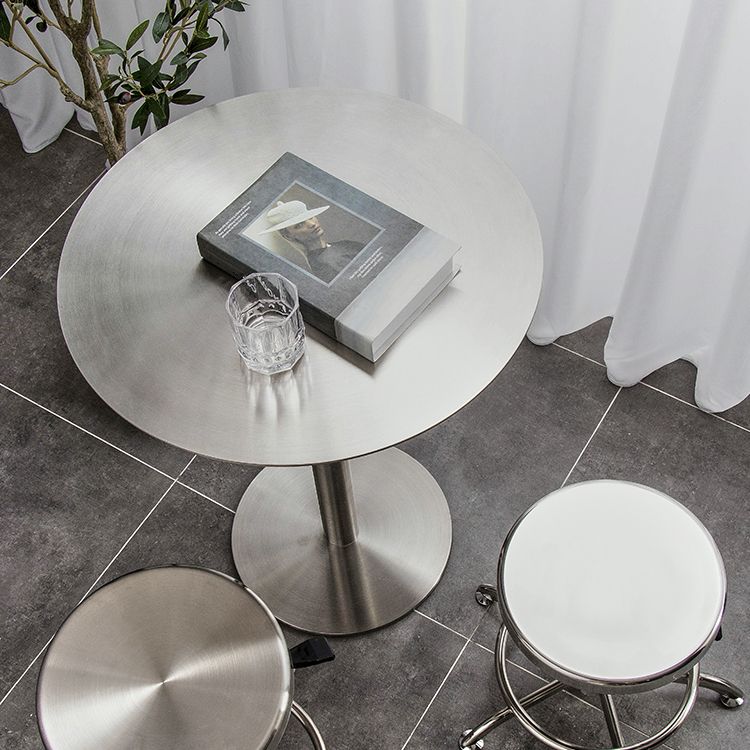 Metal Industrial Dining Table Stainless Steel Table for Kitchen and Dining Room