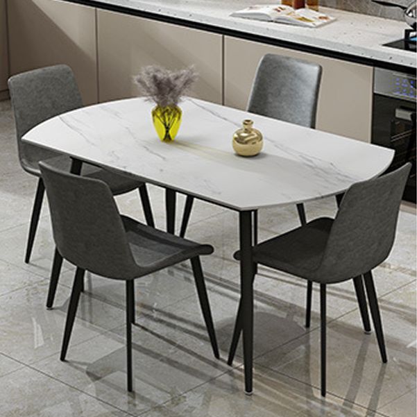 Modern 1/4/5/6/7 Pieces Dining Room Set Sintered Stone Dining Table