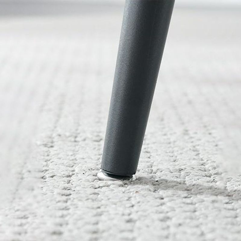 Rectangle Dining Table Industrial Stone Top Dining Table with 4 Legs