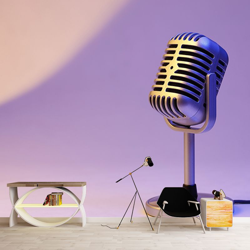 Photography Stain Resistant Mural Wallpaper Music Lovers Living Room Wall Mural