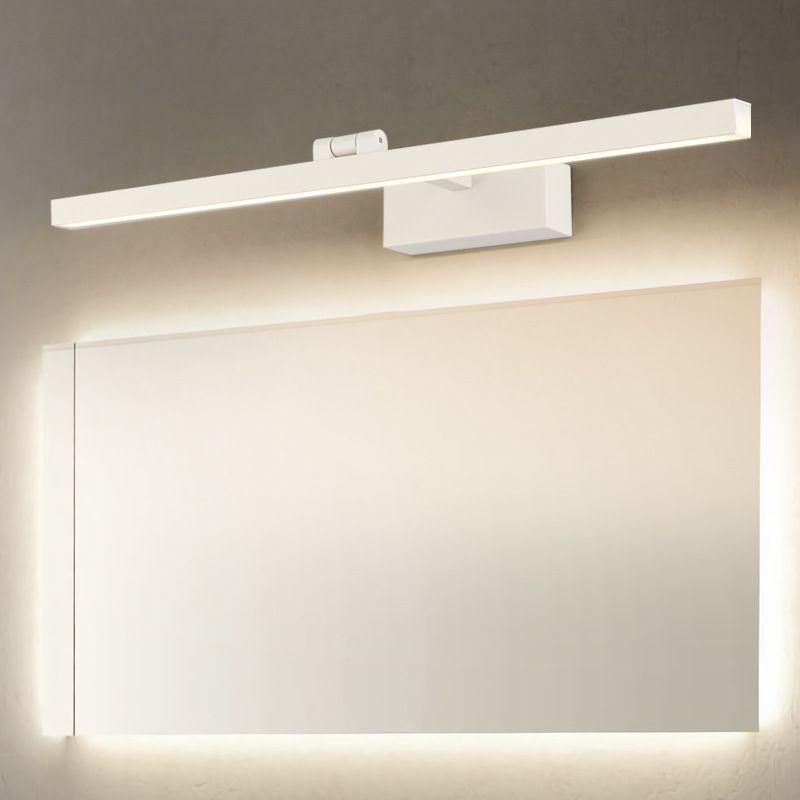 Metal Linear Shape Mirror Wall Light Modern Style 1 Light Mirror Wall Mounted Light