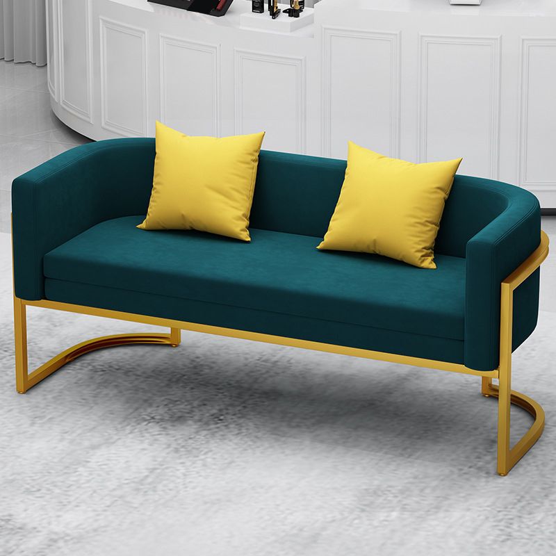 Tuxedo Arm Sofa 24.40" W x 29.52" H Velvet  Sofa Standard Sofa