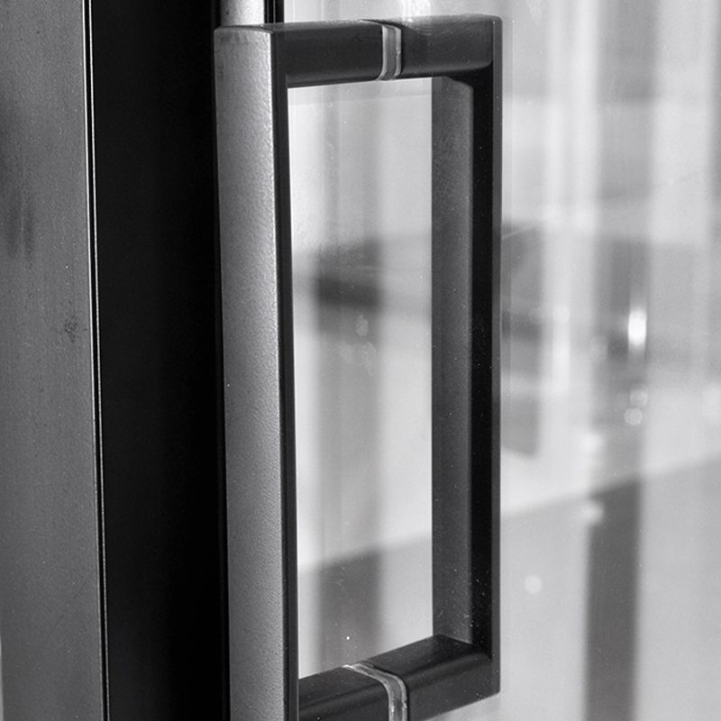 Framed Corner Shower Enclosure Single Sliding Clear Shower Enclosure