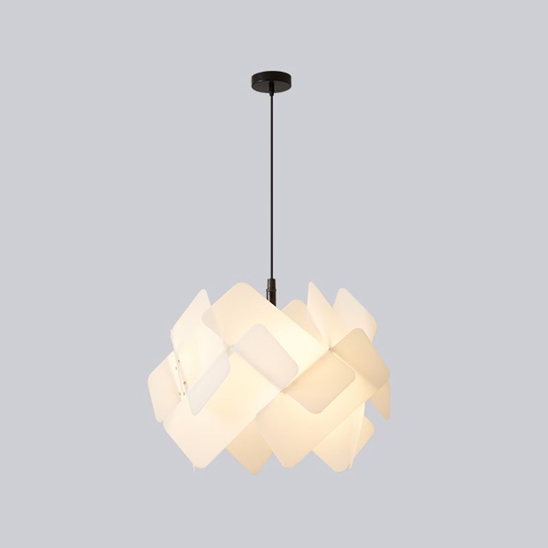 Metal Lantern Shade Hanging Lights Modern Style 1 Light Hanging Mount Fixture for Living Room