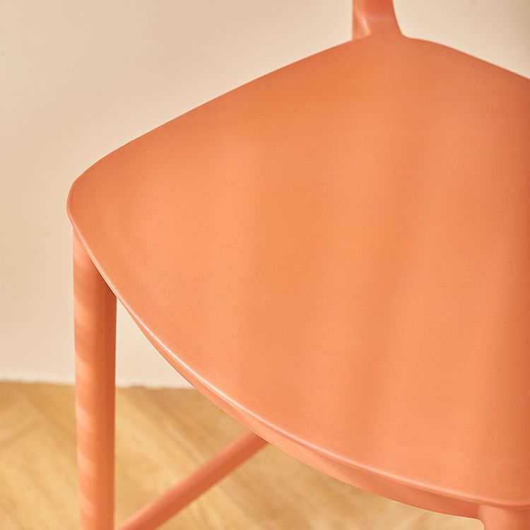 Modern Plastic Counter Stool Armless Bar Stool for Living Room