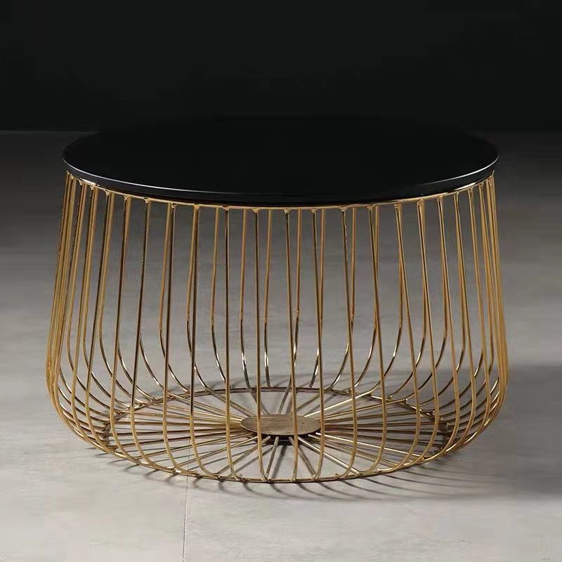 Iron Round Coffee or End Table Mid-Century Modern Frame Coffee Table
