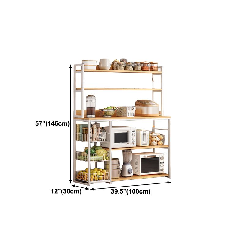 Modern Engineered Wood Buffet/Console Open Storage Buffet Stand for Kitchen