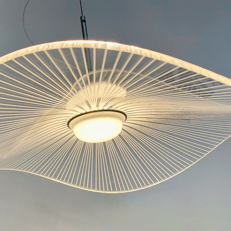 1 lumière géométrique suspendu au plafond de style moderne suspendu en métal