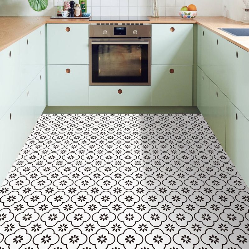 Peel & Stick Vinyl Flooring Light Patterned Vinyl Flooring with Square Edge