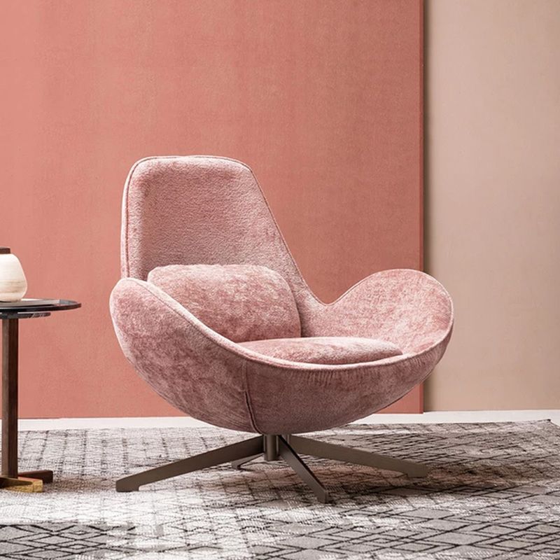 33.85" Wide Arm Chair Flared Arms Accent Chair with 4-Star Leg