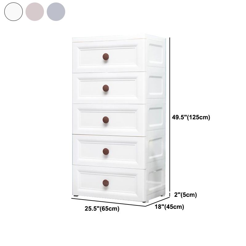 Contemporary Style Non-Hanging Armoire Plastic Home Storage Cabinet