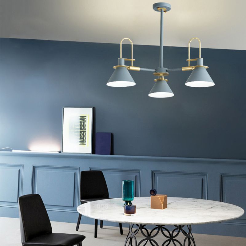 Multi Lights Minimalistisch macaron hangende plafondlicht metaalhangende kroonluchter voor zitkamer