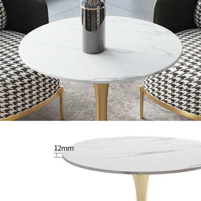 Modern Style Dining Table Tulip Sintered Stone Table for Dining Room