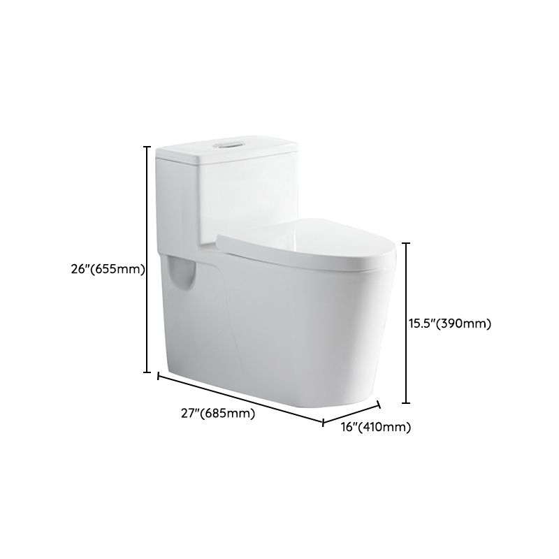 One-Piece Toilet Flush Toilet Floor Mounted UF Siphon Jet Toilet Bowl