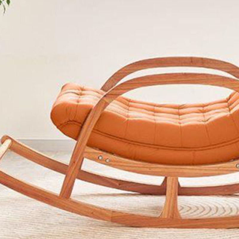 Modern Style Sofa Rocking Chair Wooden Rocking Chair for Living Room and Bedroom