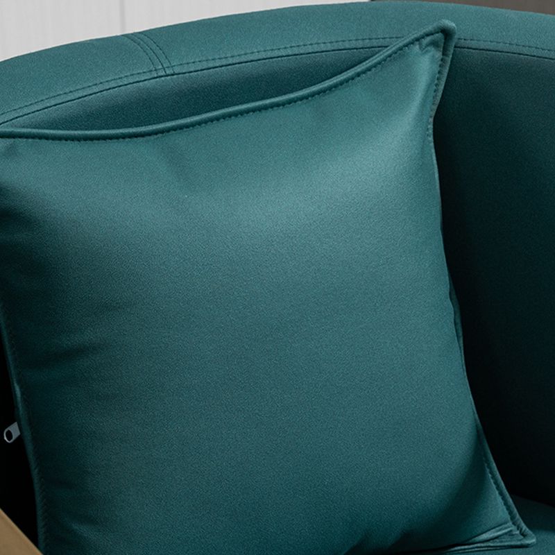 Glam Armrest Backrest Cushion Chair with Metal Legs for Balcony