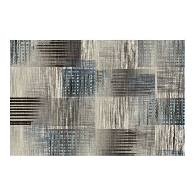 Alfombra de alfombra de alfombra moderna gris moderno alfombra de respaldo sin deslizamiento para la decoración del hogar