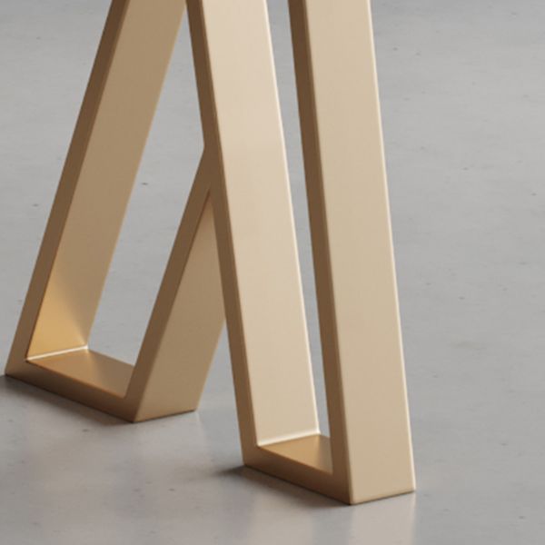 Glam Rectangle Stone Bar Table Set 1/5 Pieces Counter Table with High Stools