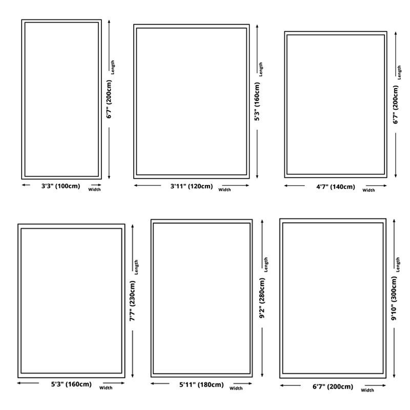 Beige Nordic Area Carpet Polyester Graphic Rug Non-Slip Backing Rug for Living Room