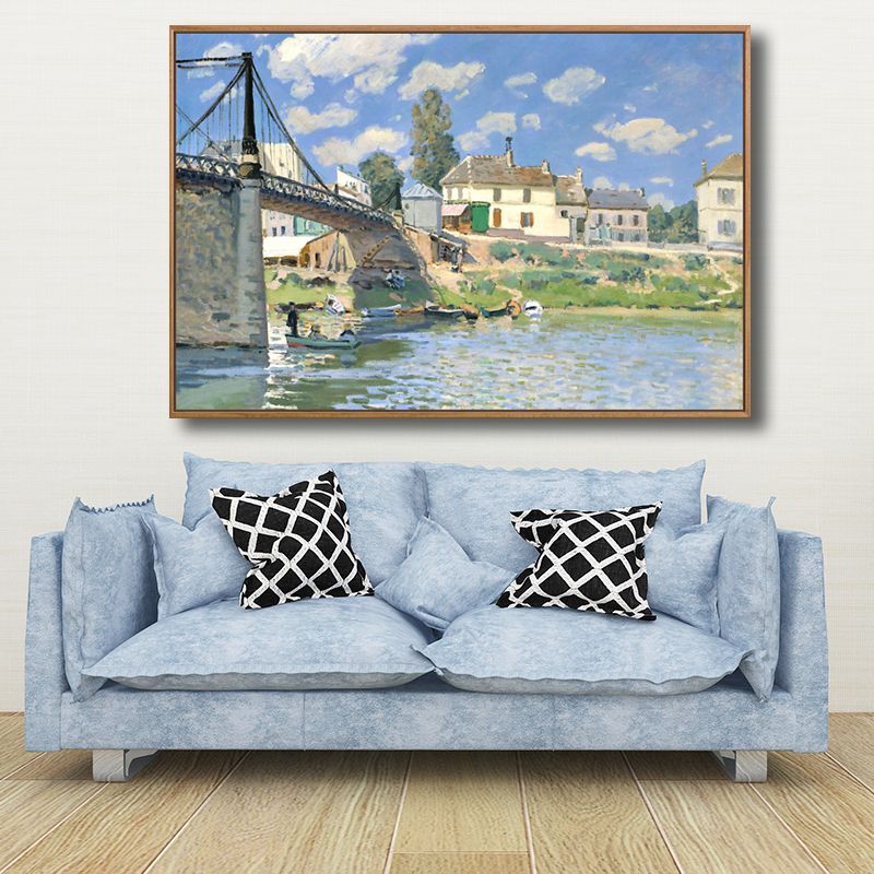 Landschaften-Wand-Kunst-Dekor, strukturierter Vintage-Wohnzimmer-Leinwanddruck, mehrere Größen