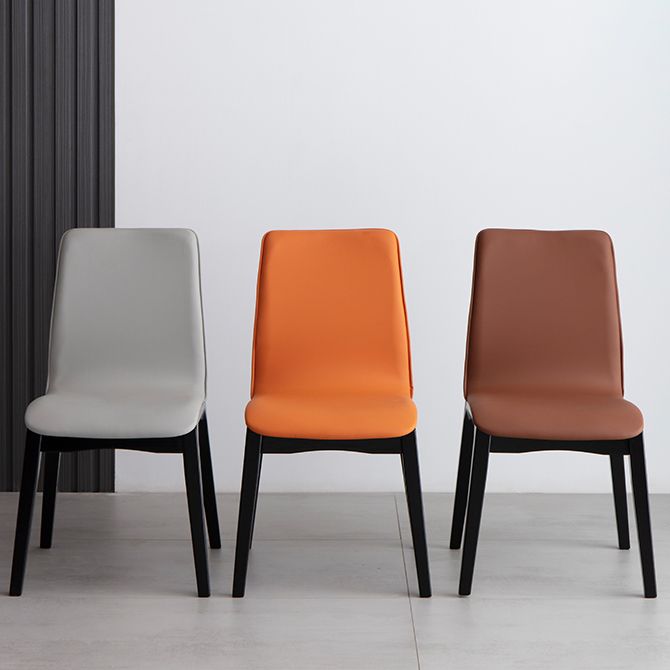 Silla auxiliar industrial tapizada para el hogar Parsons Silla de comedor con acabado mate (juego de 2)
