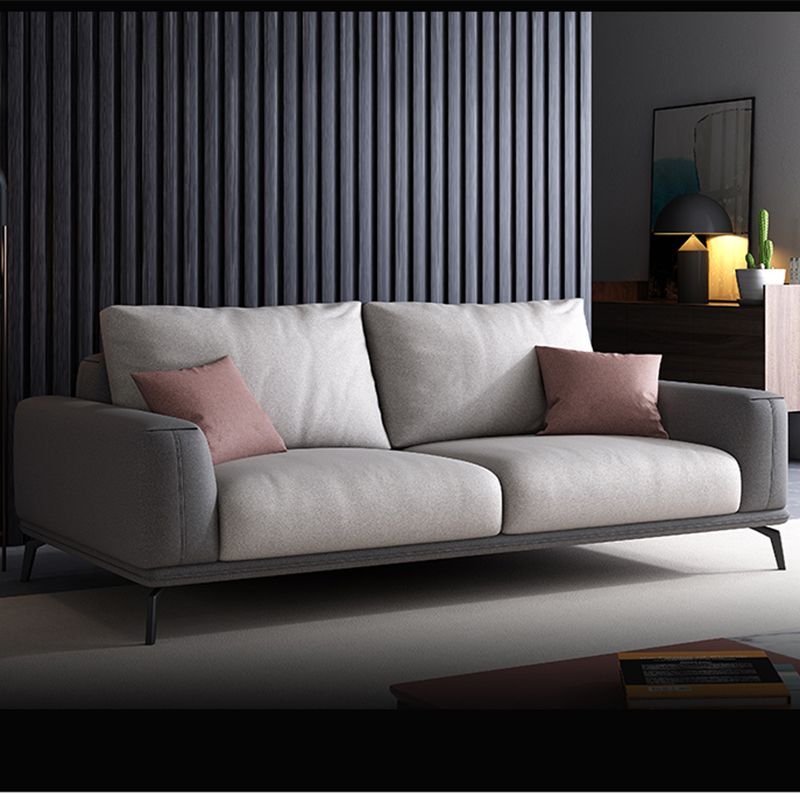 Faux Leather Sectionals/Sofa with Square Arm for Living Room